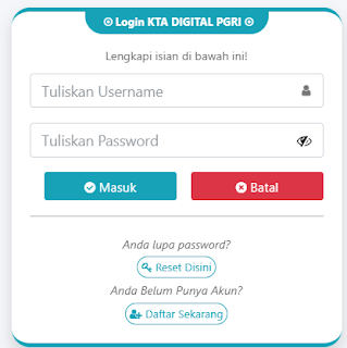 Register PGRI Pasangkayu - Persatuan Guru Republik Indonesia Cabang Pasangkayu